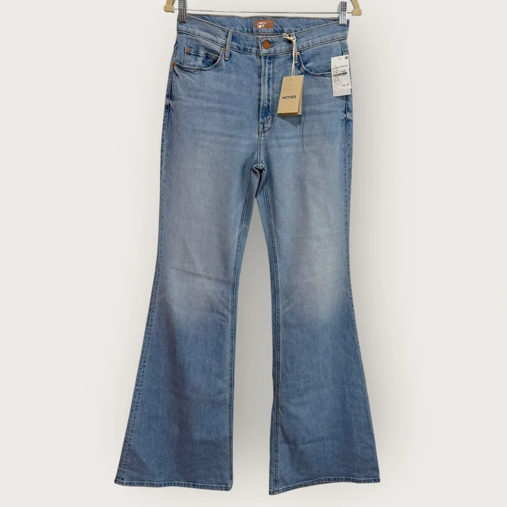 NWT MOTHER The Doozy High-Rise Flare Jeans Women's 29 Blue Let's Get It Together - Picture 3 of 16